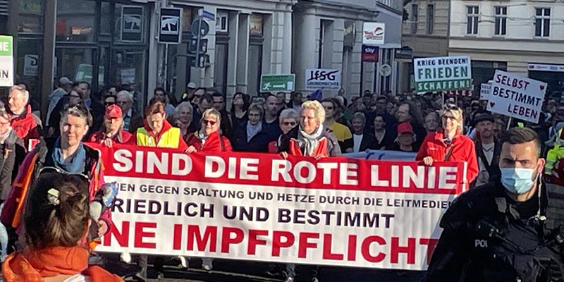 Montagsdemo am 18.4.2022